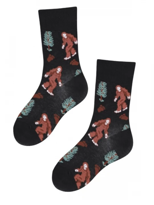 Foto van product Sokisahtel Sokken 'CASH socks with a snow person' zwart
