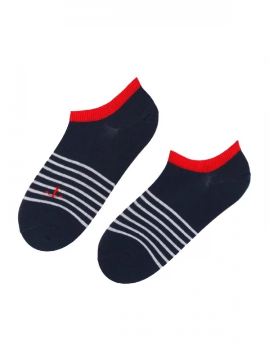 Foto van product Sokisahtel Sokken 'CREW low-cut cotton socks' donkerblauw