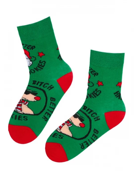 Foto van product Sokisahtel Sokken 'DAVID funny 18+ Christmas socks' groen
