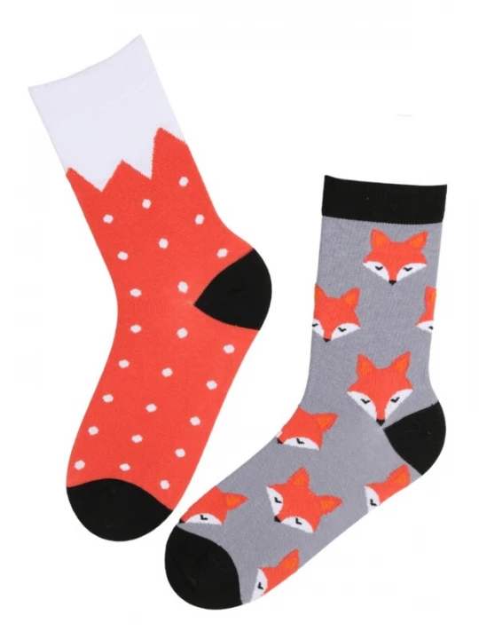 Foto van product Sokisahtel Sokken 'FOX cotton socks' gemengde kleuren