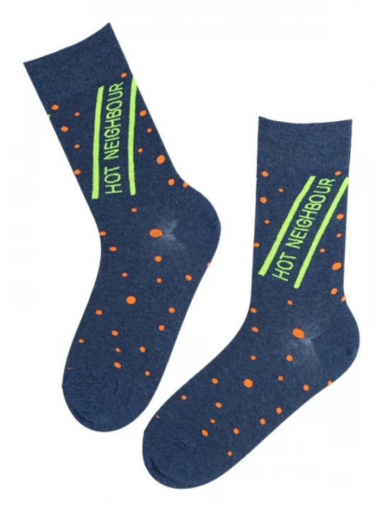 Foto van product Sokisahtel Sokken 'HOT NEIGHBOUR cotton socks' blauw