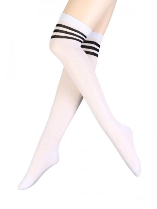 Foto van product Sokisahtel Sokken 'LIZZY cotton knee-highs' wit