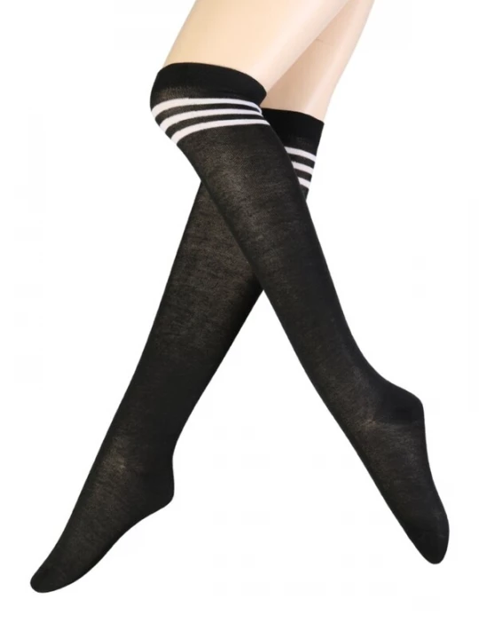 Foto van product Sokisahtel Sokken 'LIZZY cotton knee-highs' zwart