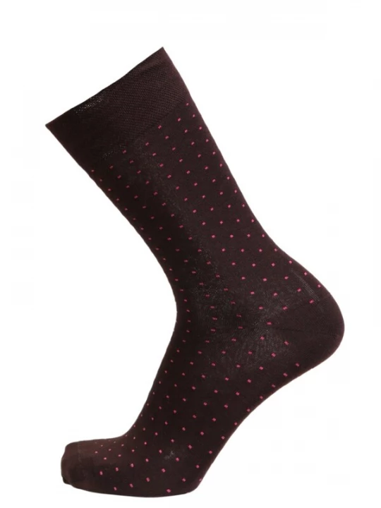 Foto van product Sokisahtel Sokken 'MARCO viscose socks with dots' bruin