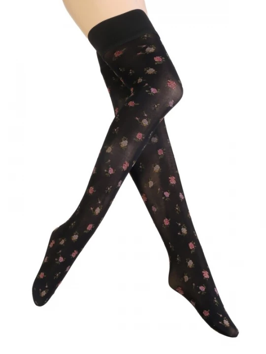Foto van product Sokisahtel Sokken 'MIMOSA 60DEN stay ups with a pattern' rosé