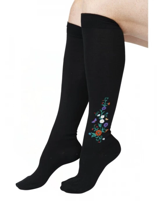 Foto van product Sokisahtel Sokken 'MIRJAM knee-highs with a national pattern' zwart