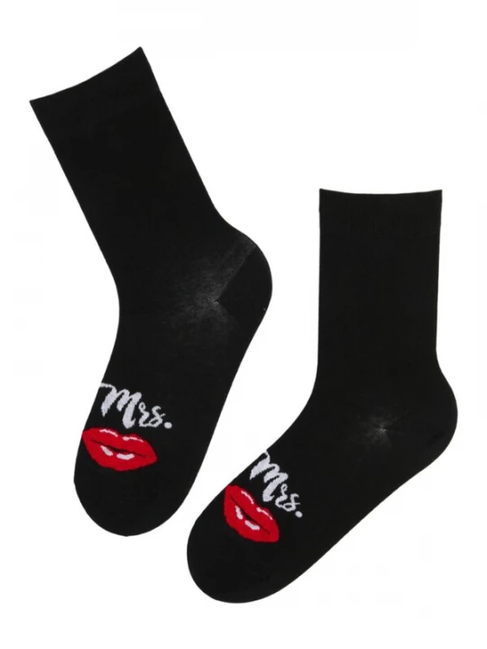 Foto van product Sokisahtel Sokken 'MISS Mrs. cotton socks' zwart