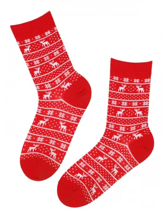 Foto van product Sokisahtel Sokken 'PÄRT merino wool Christmas socks' rood