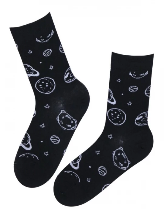 Foto van product Sokisahtel Sokken 'PLANETS cotton socks' donkerblauw