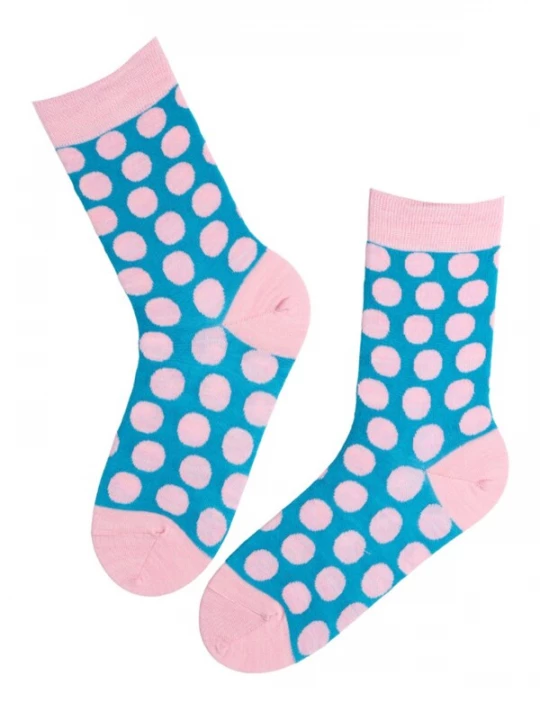 Foto van product Sokisahtel Sokken 'POPPY merino wool socks with dots' blauw