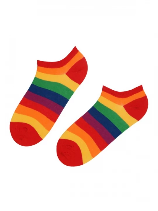 Foto van product Sokisahtel Sokken 'PRIDE rainbow low-cut cotton socks' gemengde kleuren