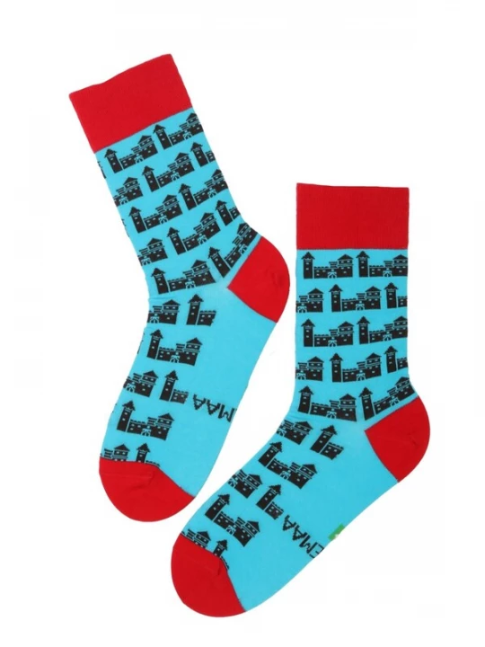 Foto van product Sokisahtel Sokken 'SAAREMAA CASTLE cotton socks' blauw
