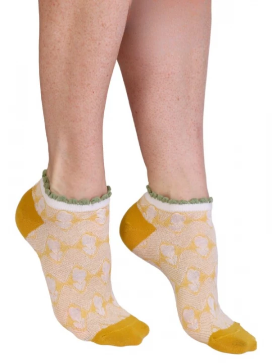 Foto van product Sokisahtel Sokken 'SAMANTHA low-cut cotton socks' geel