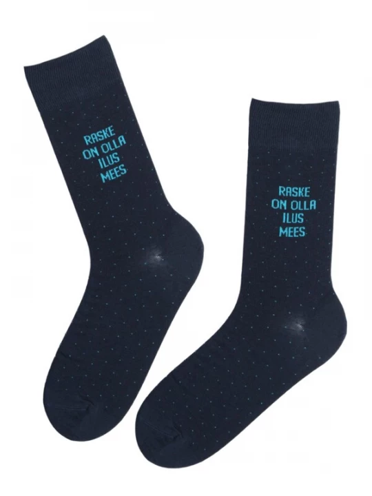 Foto van product Sokisahtel Sokken 'TAAVI cotton socks for a handsome man' donkerblauw
