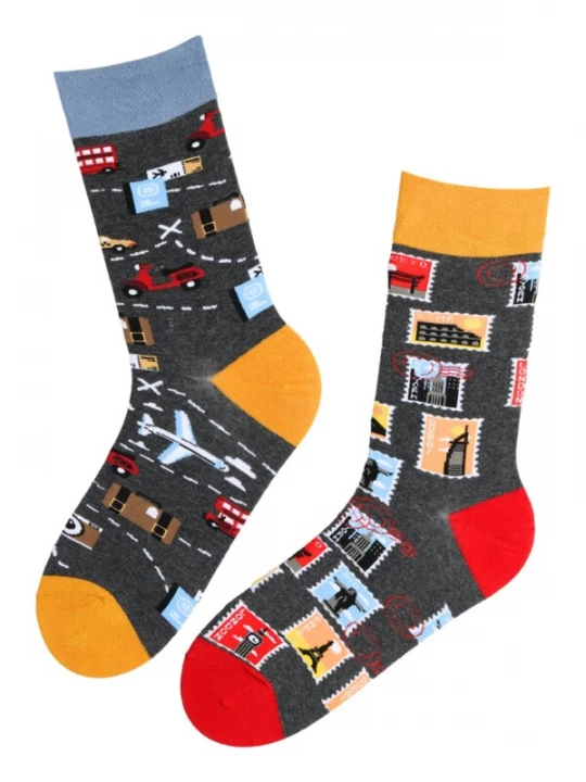 Foto van product Sokisahtel Sokken 'TRAVEL cotton socks' grijs