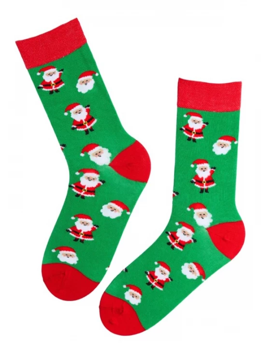 Foto van product Sokisahtel Sokken 'VALERI Christmas socks with elves' groen
