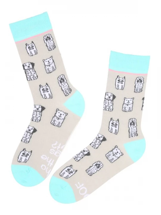 Foto van product Sokisahtel Sokken 'WOOF PERSON cotton women's socks' gemengde kleuren