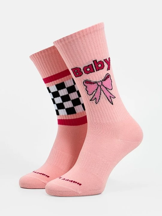 Foto van product Sokken Happy Socks donkerroze