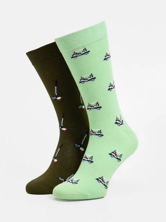 Foto van product Sokken Happy Socks groen