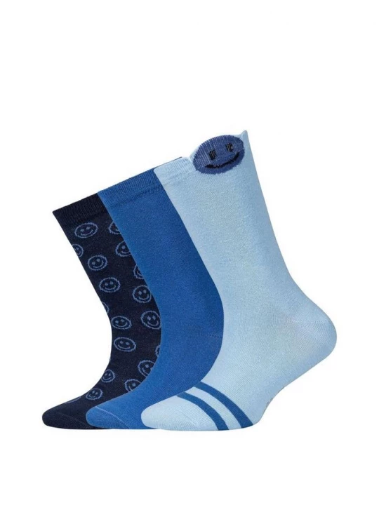 Foto van product Sokken in een 3-pack met motiefprint s.Oliver blauw