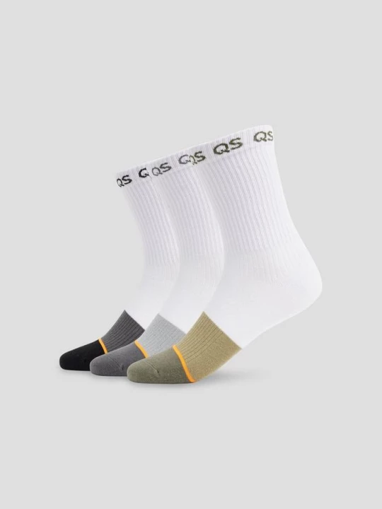 Foto van product Sokken met kleurblokjes in een 3-pack QS