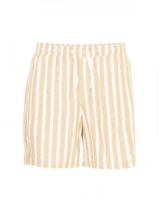 Foto van product !Solid Broek 'SDFried' camel / wit