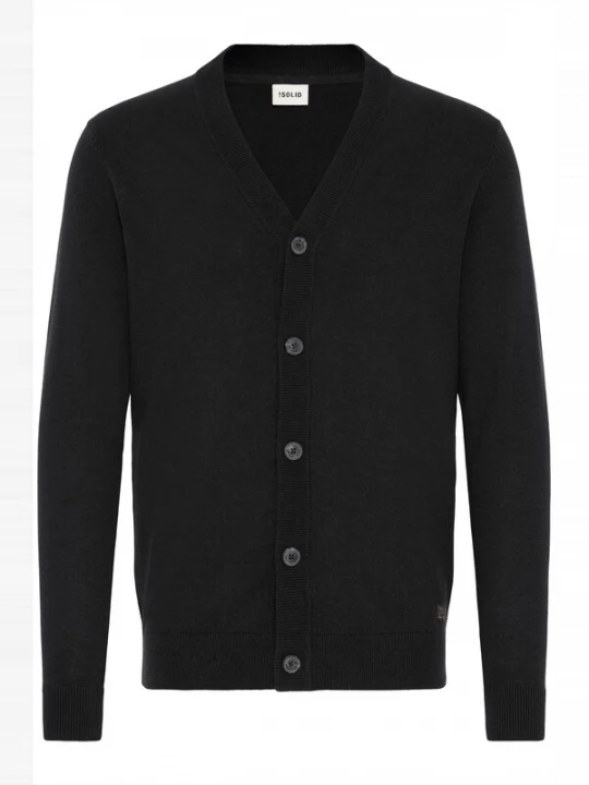Foto van product !Solid Gebreid vest 'Akalma' zwart