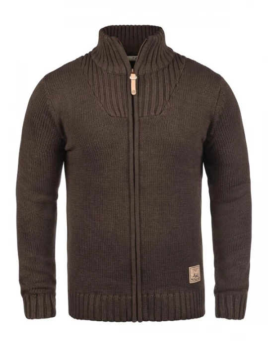 Foto van product !Solid Gebreid vest 'Poul' bruin
