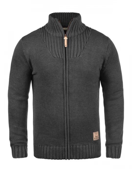 Foto van product !Solid Gebreid vest 'Poul' donkergrijs