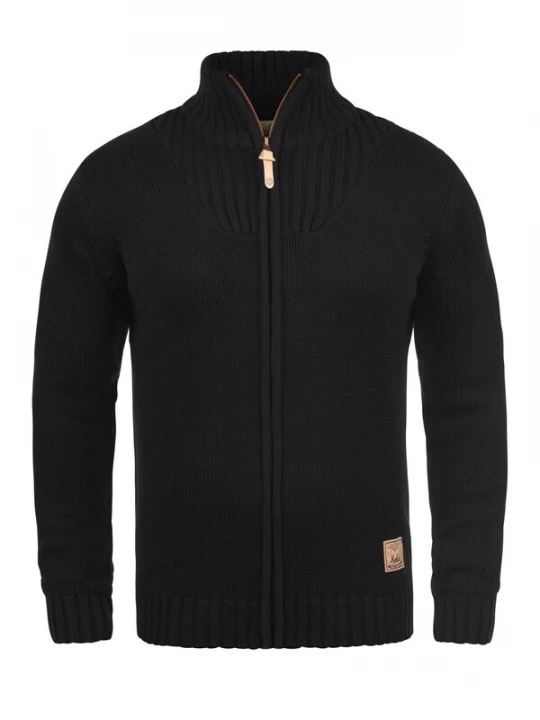 Foto van product !Solid Gebreid vest 'Poul' zwart