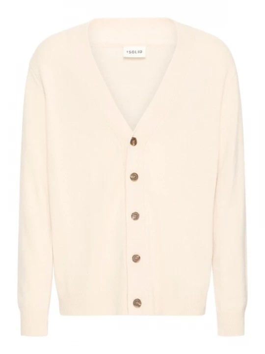 Foto van product !Solid Gebreid vest 'SDRick' sand
