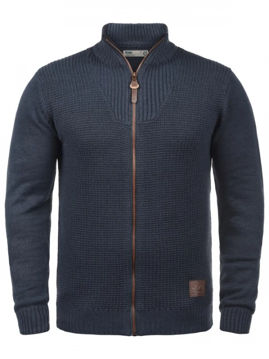 Foto van product !Solid Gebreid vest 'Tristan' donkerblauw