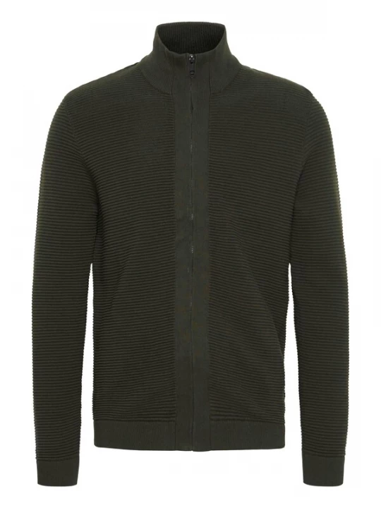 Foto van product !Solid Gebreid vest 'Valencia' donkergroen