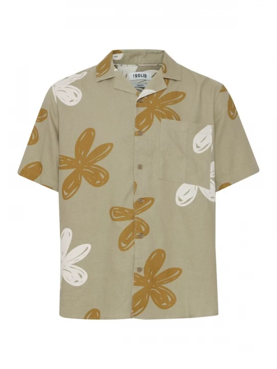 Foto van product !Solid Overhemd 'IMAD' beige / bruin / wit