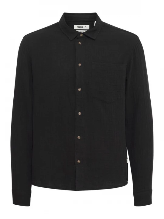 Foto van product !Solid Overhemd 'Lain' zwart