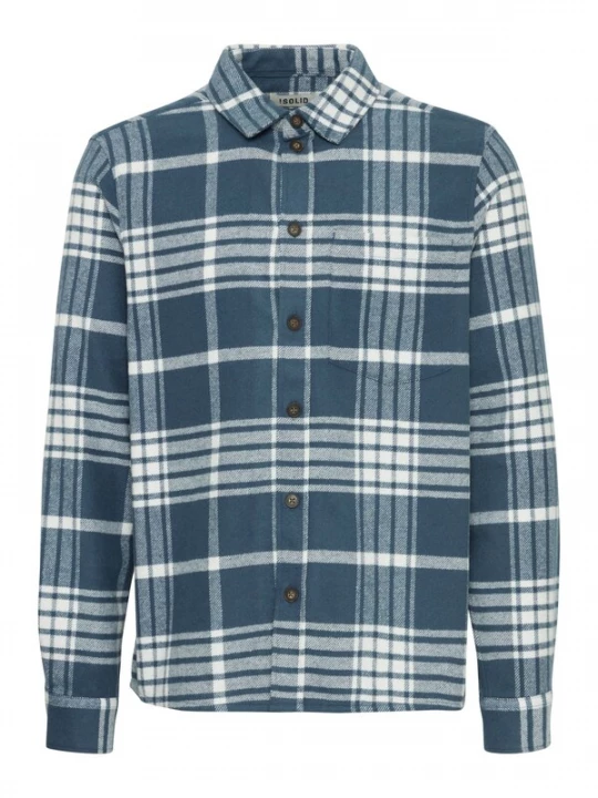 Foto van product !Solid Overhemd 'Nab' donkerblauw / offwhite