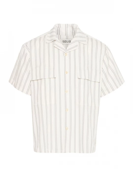 Foto van product !Solid Overhemd ' SDPetrus' donkergrijs / offwhite