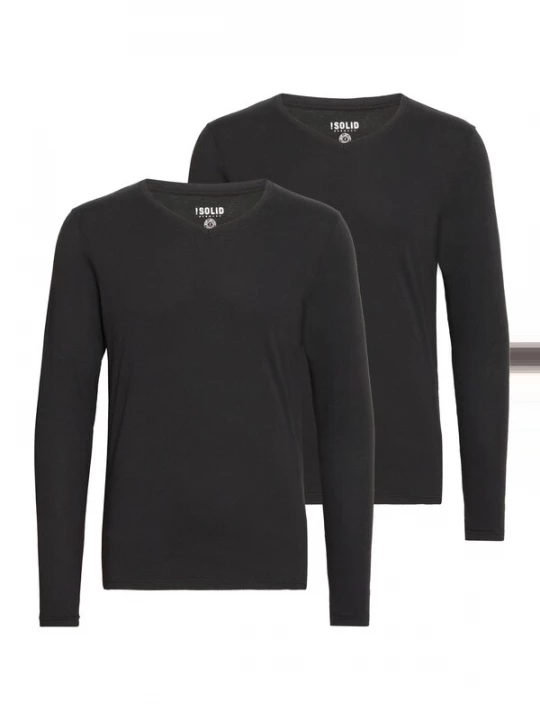 Foto van product !Solid Shirt 'Basil' zwart