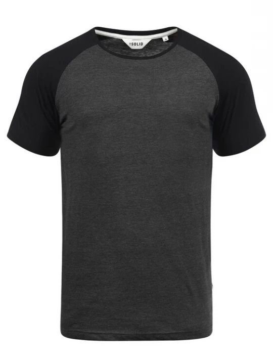 Foto van product !Solid Shirt 'Bastian' donkergrijs / zwart