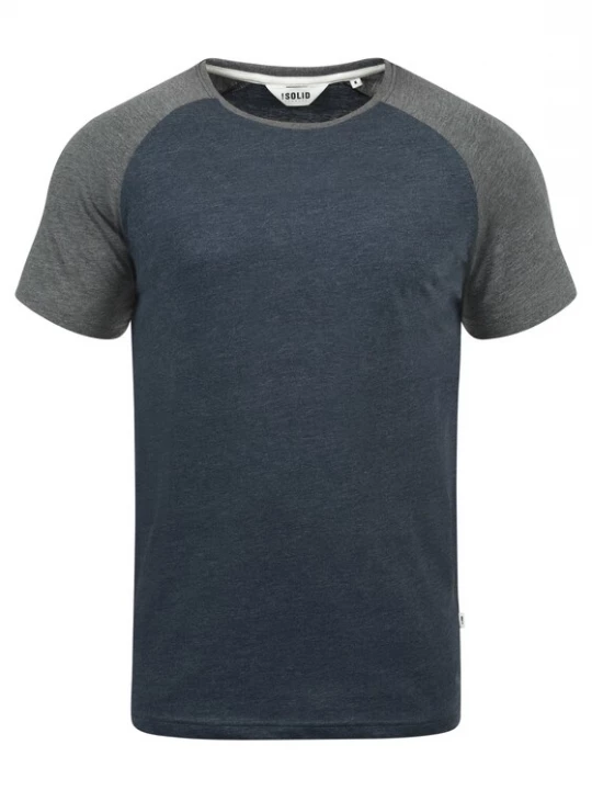 Foto van product !Solid Shirt 'Bastian' nachtblauw / grijs