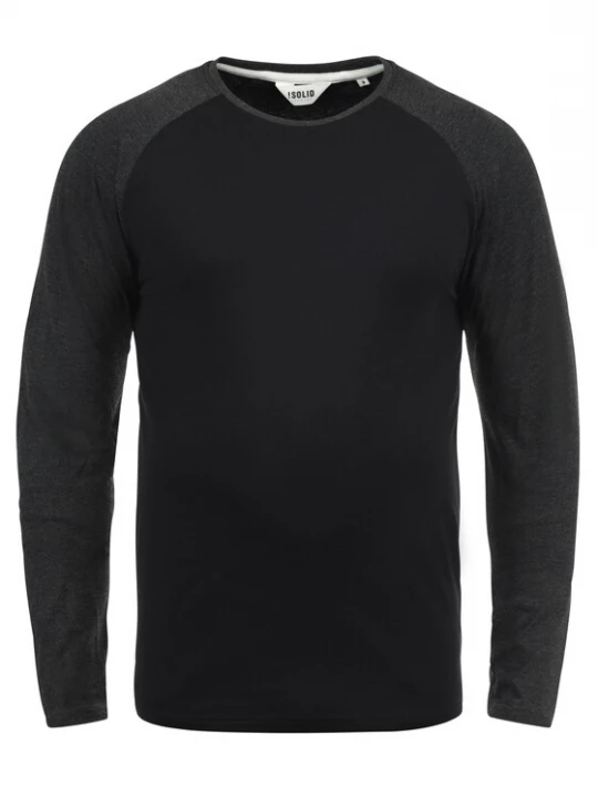 Foto van product !Solid Shirt 'Bastien' antraciet / zwart / wit