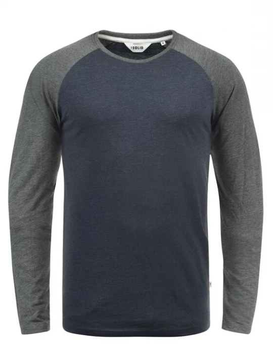 Foto van product !Solid Shirt 'Bastien' blauw / grijs