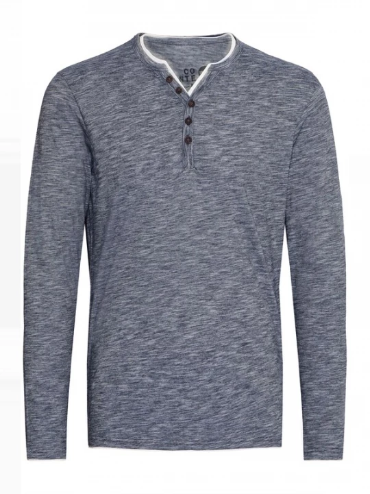 Foto van product !Solid Shirt 'Belagos' blauw gemêleerd