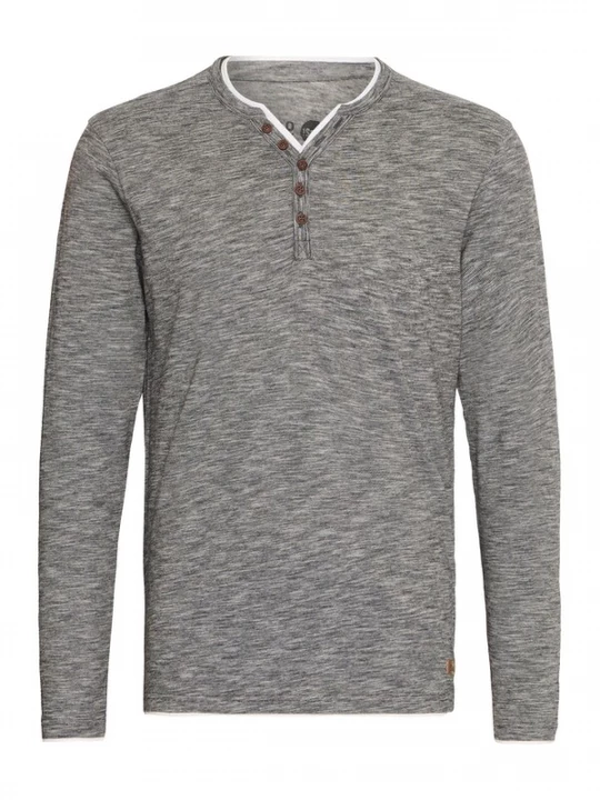 Foto van product !Solid Shirt 'Belagos' donkergrijs / wit