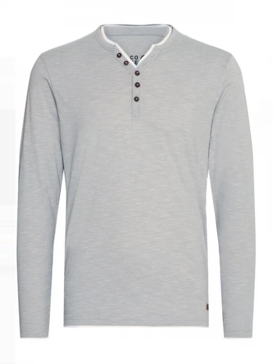 Foto van product !Solid Shirt 'Belagos' lichtgrijs / wit