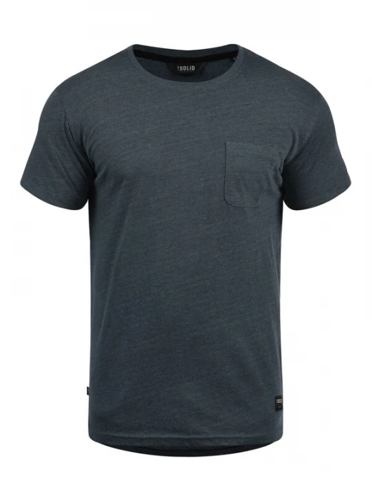 Foto van product !Solid Shirt 'Bob' donkerblauw / zwart / wit