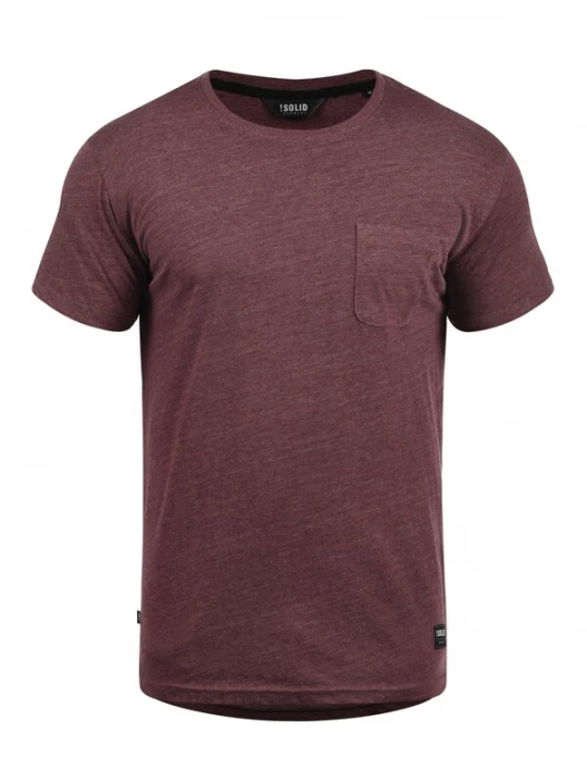 Foto van product !Solid Shirt 'Bob' wijnrood