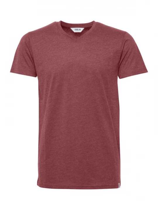 Foto van product !Solid Shirt bordeaux / wit