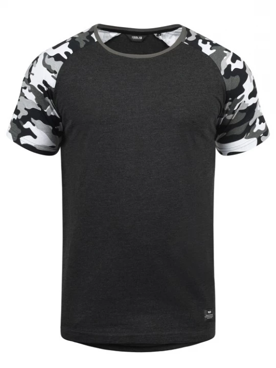 Foto van product !Solid Shirt 'Cahil' grijs / zwart / wit