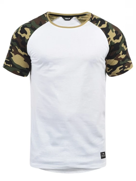 Foto van product !Solid Shirt 'Cahil' groen / wit